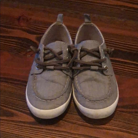 boys navy deck shoes